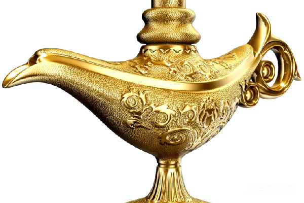 元素素材 金色神灯
