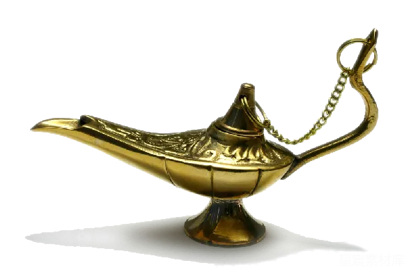 元素素材 金色的魔法灯