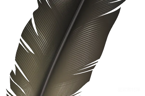 元素素材 羽毛笔插画