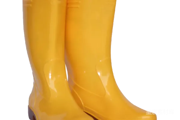 元素素材 黄色橡胶雨靴