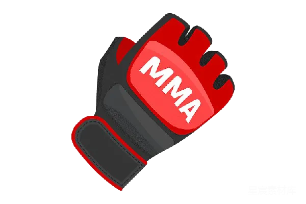 元素素材 MMA拳套插画