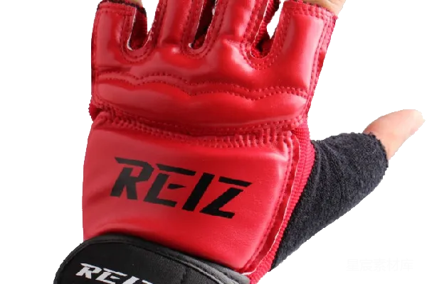 元素素材 REIZ品牌红色半指健身手套