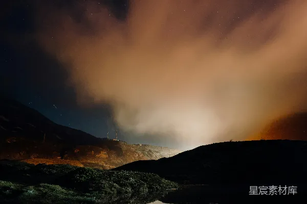 高清摄影 山的轮廓摄影