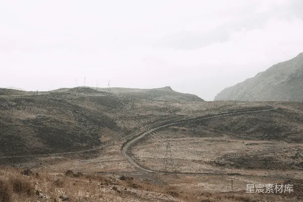高清摄影 田间一条土路