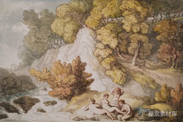 高清摄影 河边裸女 paintings