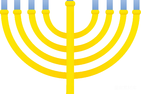 元素素材 menorah