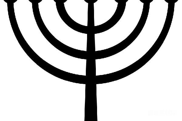 元素素材 menorah
