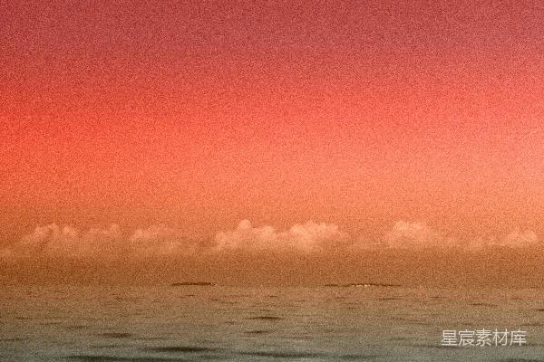 高清摄影 半月下的海景摄影