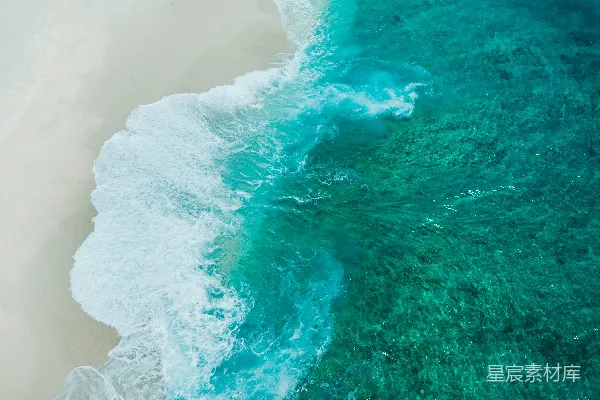 高清摄影 海洋波浪的俯视景象