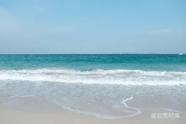 高清摄影 海滩上看海景