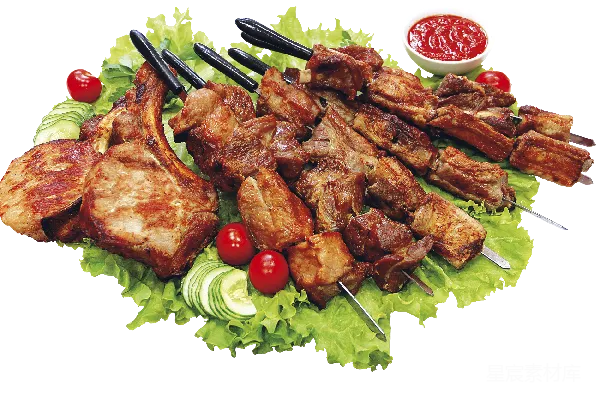 元素素材 夏威夷鸡肉串
