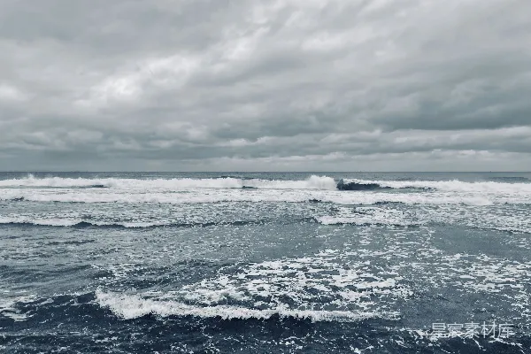 高清摄影 海滩上的波浪