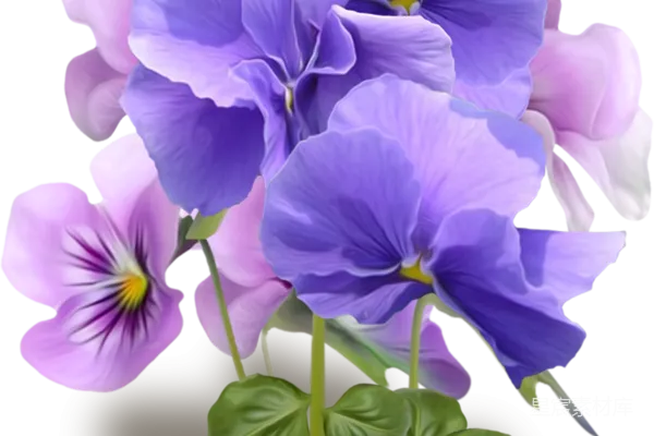元素素材 紫色薰衣草花束