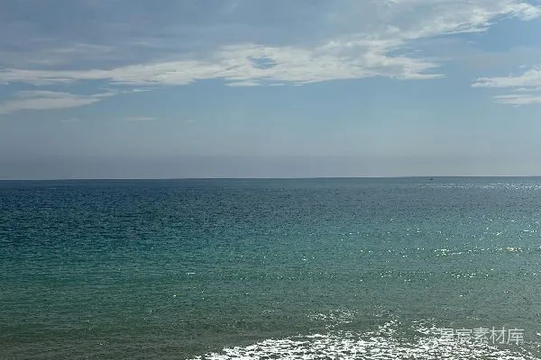 高清摄影 沙滩上眺望的大海景色