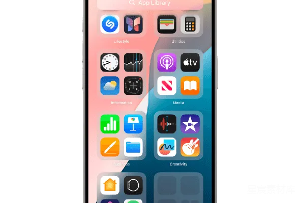 元素素材 iOS 15 App Library