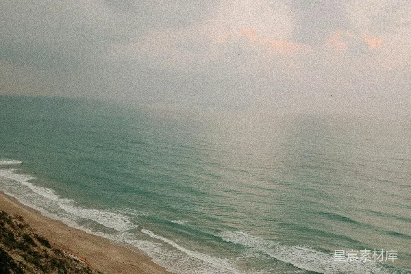 高清摄影 山顶俯瞰的大海景色