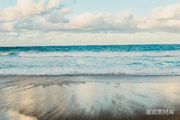 高清摄影 海滩上看海景