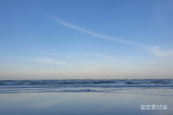 高清摄影 海滩上看海景