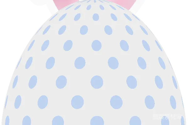元素素材 复活节彩蛋与兔耳朵插图