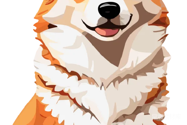 元素素材 卡通柯基犬
