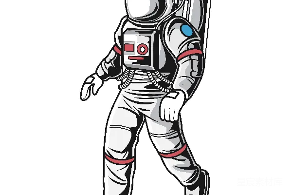 元素素材 宇航员插画