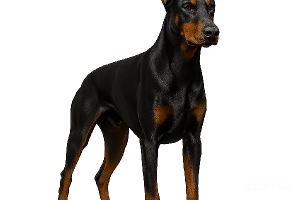 元素素材 黑色的德牧犬