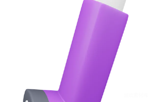 元素素材 紫色的哮喘吸入器