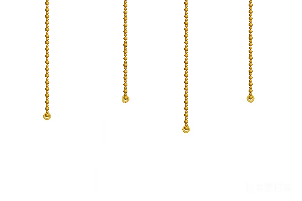 元素素材 悬挂在金色珠链上的SALE标签