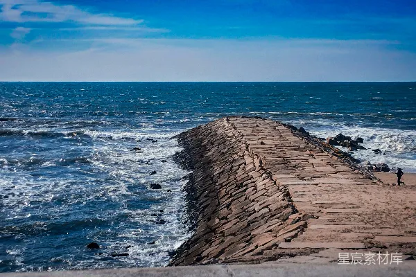 高清摄影 码头上的海景