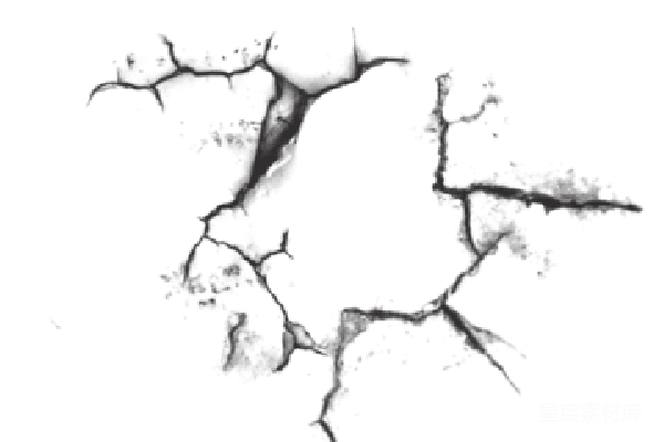 元素素材 裂缝