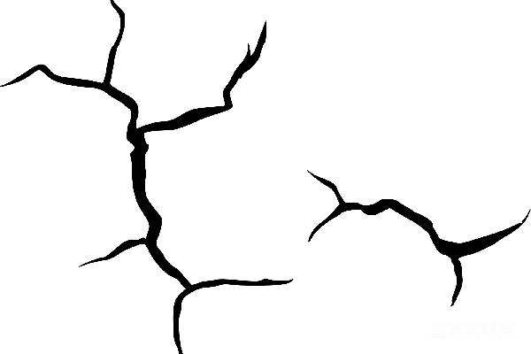 元素素材 裂缝