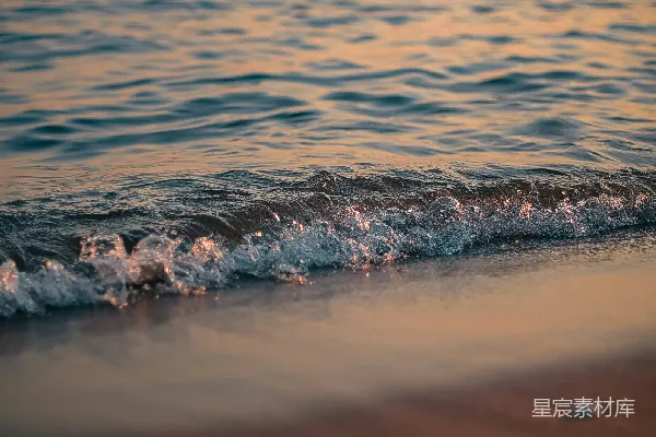 高清摄影 海滩上的波浪