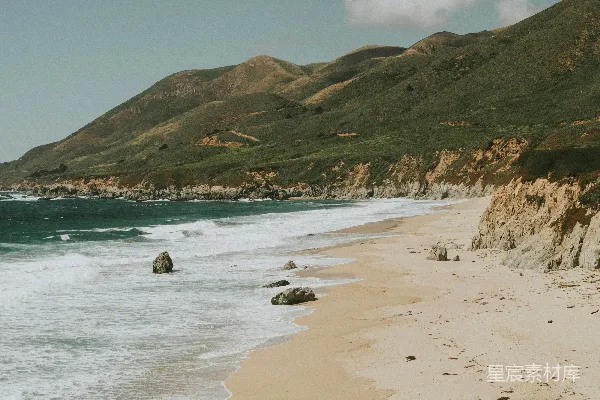 高清摄影 白天海边景色