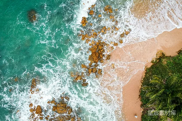 高清摄影 海景的空中俯视 shot