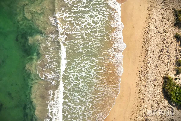 高清摄影 海边和海洋的空中俯视图