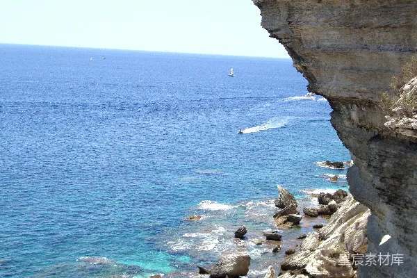 高清摄影 悬崖上的海景