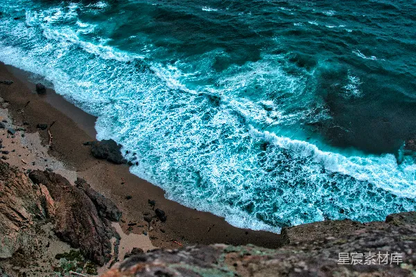 高清摄影 悬崖顶部的海景