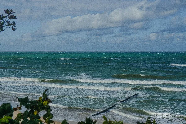 高清摄影 海滩上看海景