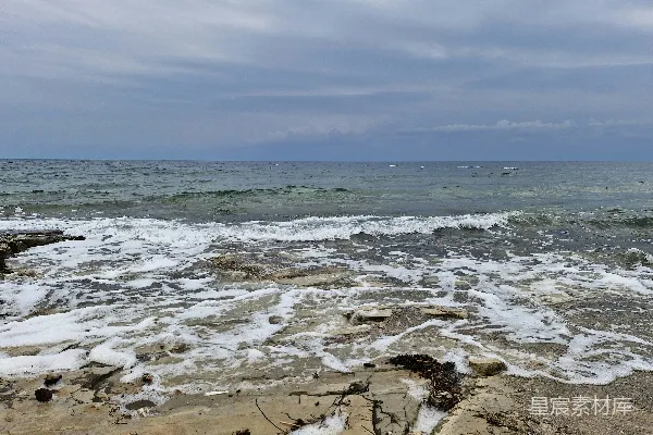 高清摄影 从岩石海岸眺望的海景