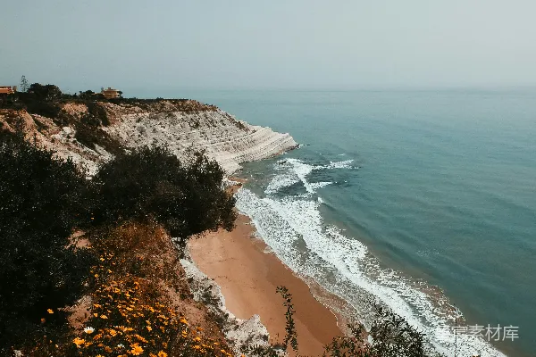 高清摄影 悬崖上的海景