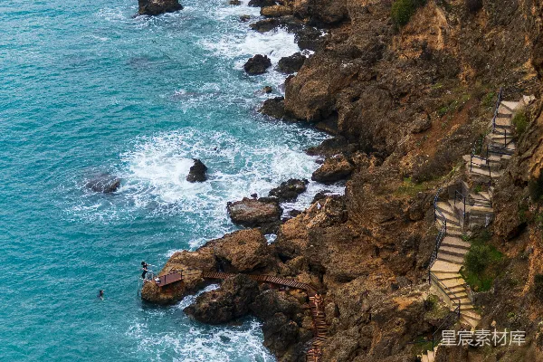 高清摄影 悬崖上的海景
