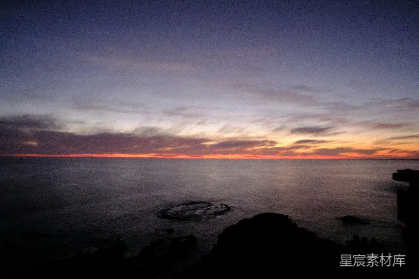 高清摄影 夕阳下的海景