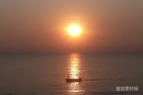 高清摄影 horizon上的夕阳