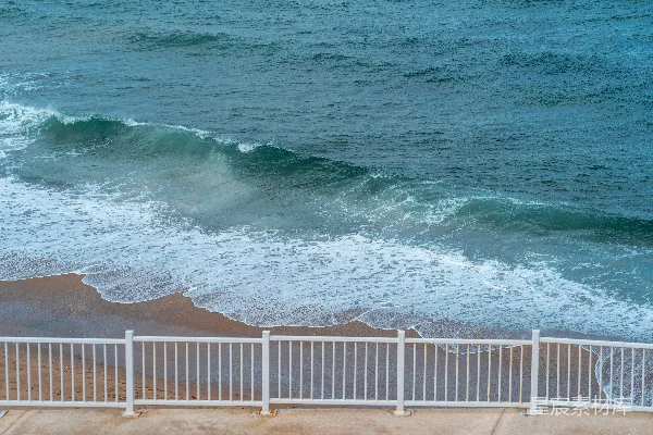 高清摄影 从高楼顶部看海景