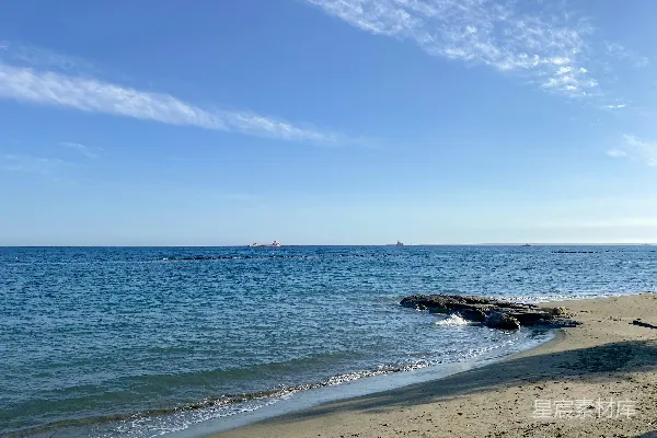 高清摄影 有水的海滩