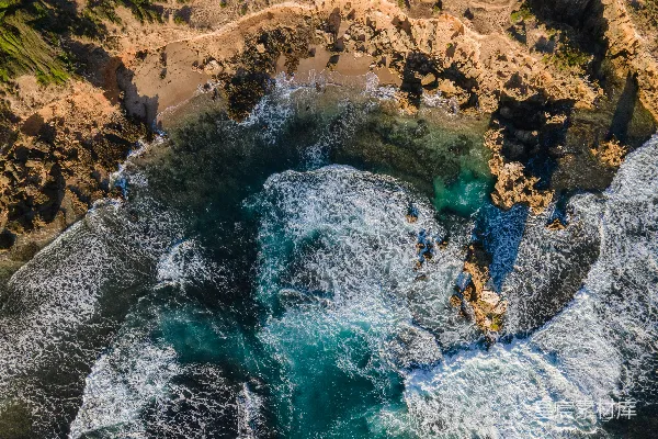 高清摄影 水面的 aerial 视角