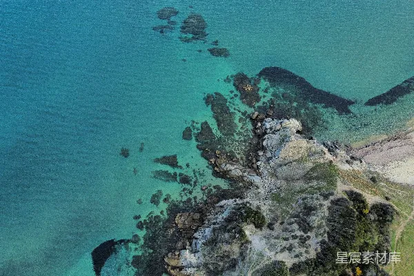 高清摄影 海边的鸟瞰视角