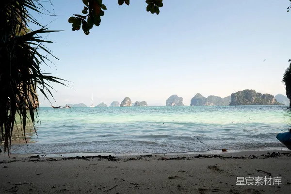 高清摄影 白沙滩上的群岛美景