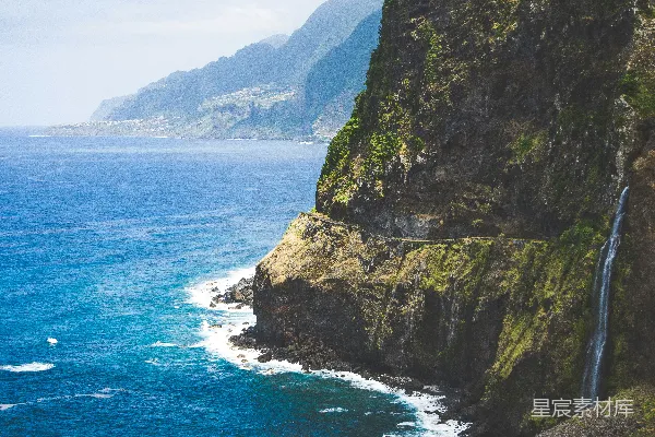 高清摄影 海边悬崖附近的海洋