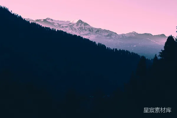 高清摄影 雪山的风光摄影